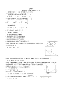 四川省泸州市龙马潭区五校联考2023-2024学年八年级下学期4月期中考试数学试卷(含答案)