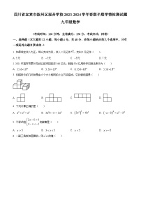 四川省宜宾市叙州区观音镇2022-2023学年九下期中数学试卷（华师版、含答案)