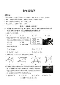 山西省晋中市介休市2023-2024学年七年级下学期期中测试数学试卷(含答案)