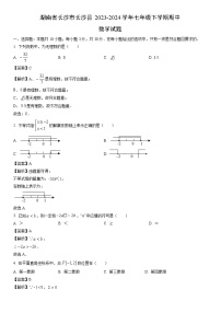 [数学]湖南省长沙市长沙县2023-2024学年七年级下学期期中试题（解析版）