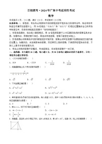 2024年广东省汕头市潮南区百校联考中考三模数学试题