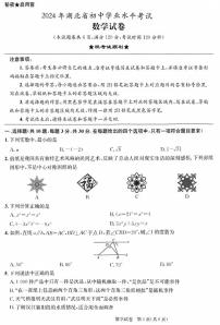 2024年中考真题：湖北省数学试题