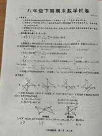 河南省新乡市辉县市2023-2024学年八年级下学期6月期末数学试题