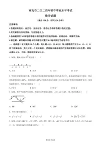 2024年四川省南充市中考数学试题（原卷版+含解析）
