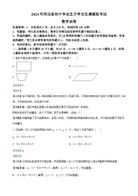 2024年河北省张家口市中考一模数学试题（解析版）