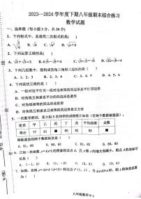 河南省信阳市淮滨县2023-2024学年八年级下学期6月期末考试数学试题