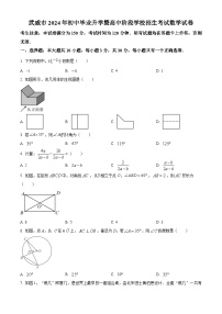 2024年中考真题：甘肃省白银市数学试题