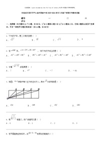 [数学]河北省石家庄市平山县外国语中数学2023-2024学年八年级下学期月考数学试题