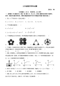 2024年江苏省扬州市高邮市中考三模数学试题
