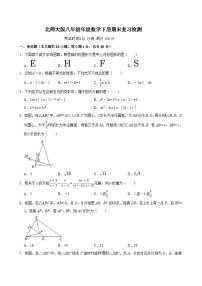 2023-2024学年 北师大版八年级数学下册期末检测题