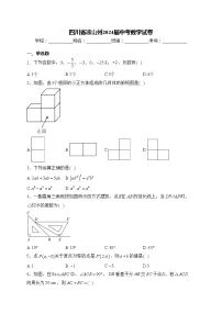 四川省凉山州2024届中考数学试卷(含答案)