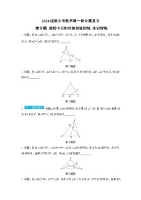 2024成都中考数学第一轮专题复习 微专题 遇到中点如何添加辅助线 知识精练(含答案)