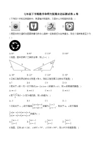 七年级下学期数学华师大版期末达标测试卷A卷