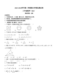 河南省平顶山市宝丰县五校联盟2023-2024学年八年级下学期6月期末数学试题