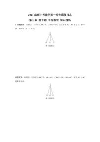 2024成都中考数学第一轮专题复习之第五章 微专题 半角模型 知识精练(含答案)
