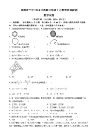 四川省宜宾市第二中学2023-2024学年七年级下学期6月月考数学试题(无答案)