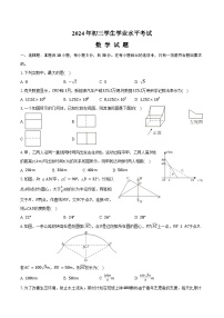 2024年黑龙江省大庆市中考数学模拟押题预测试卷