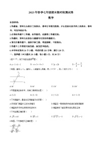 湖南省长沙市长郡教育集团2022-2023学年七年级下学期期末数学试题（原卷及解析版）