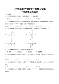 2024成都中考数学一轮复习专题 一次函数及其应用 (含解析)