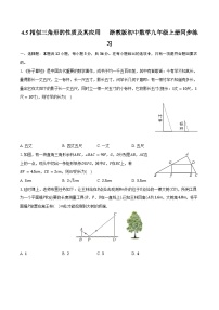 浙教版4.3 相似三角形精品课后复习题