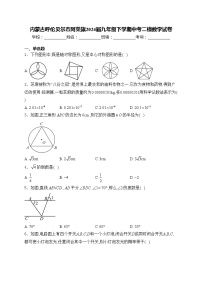 内蒙古呼伦贝尔市阿荣旗2024届九年级下学期中考二模数学试卷(含答案)