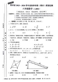 贵州省遵义市2023-2024学年八年级下学期6月期末数学试题