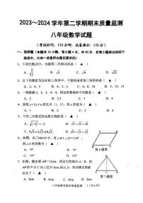 福建省龙岩市新罗区2023-2024学年八年级下学期6月期末数学试题