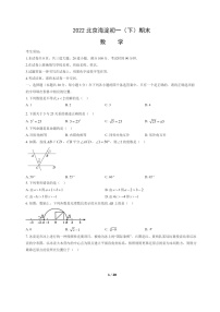 [数学]2022北京海淀初一下学期期末试卷及答案