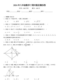 2023-2024学年人教版八年级数学下册期末提优模拟卷