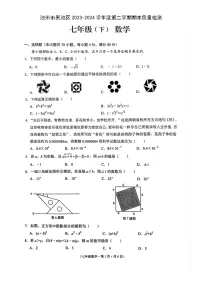 安徽省池州市贵池区2023-2024学年七年级下学期数学期末试卷