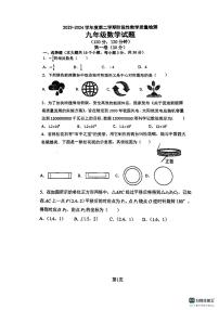 2024年山东省青岛市胶州市李哥庄中学九年级下学期中考二模数学试题