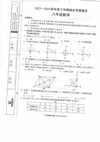 河南省驻马店市平舆县2023-2024学年八年级下学期6月期末数学试题