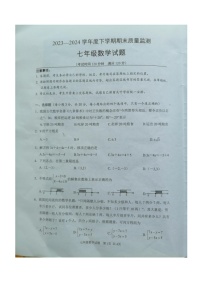 湖北省随州市广水市2023-2024学年七年级下学期期末考试数学试题