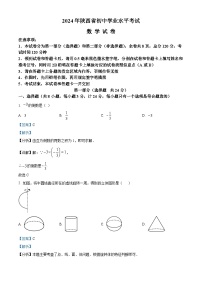 2024年中考真题—陕西省数学试题（解析版）