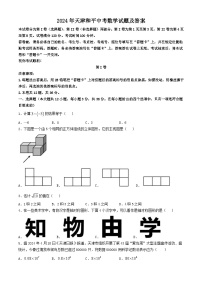 2024年天津和平中考真题数学试题及答案