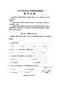 四川省泸州市合江县2023-2024学年七年级下学期期末考试数学试题