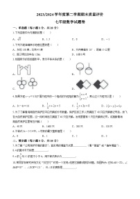 江西省上饶市广信区2023-2024学年七年级下学期期末数学试题