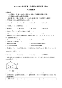陕西省渭南市韩城市2023-2024学年八年级下学期期末数学试题（A卷）