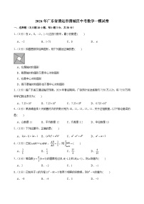 2024年广东省清远市清城区中考数学一模试卷