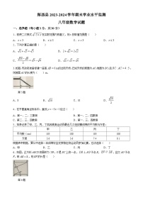 湖北省十堰市郧西县2023-2024学年八年级下学期期末数学试题(无答案)