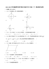 2022-2023学年湖南师大附中博才实验中学八年级（下）期末数学试卷及参考答案