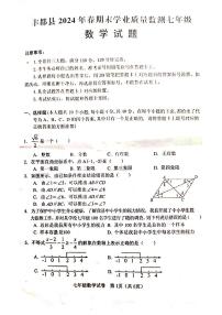 重庆市丰都县2023-2024学年七年级下学期期末考试数学试题