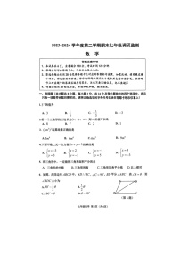 江苏省宿迁市宿豫区2023-2024学年七年级下学期6月期末数学试题