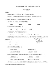 河南省新乡市长垣市2023-2024学年八年级下学期期末考试数学试卷