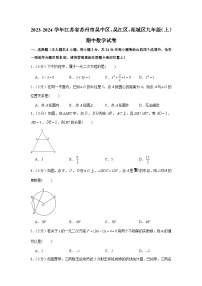 2023-2024学年江苏省苏州市吴中区、吴江区、相城区九年级（上）期中数学试卷