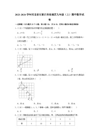 2023-2024学年河北省石家庄市栾城区九年级（上）期中数学试卷