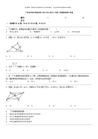 [数学]广东省深圳外国语数学校2023-2024学年八年级下学期数学期中试卷
