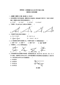 [数学]辽宁省沈阳市第一二六中数学教育集团2023～2024学年七年级下学期6月考数学试题(无答案)