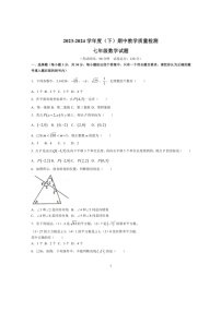 [数学]辽宁省营口市2023～2024数学年七年级下学期期中数学试题(有答案)