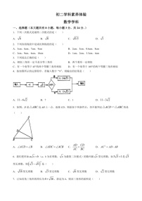 [数学]江苏省扬州市2023～2024学年八年级下学期5月月考试题(无答案)